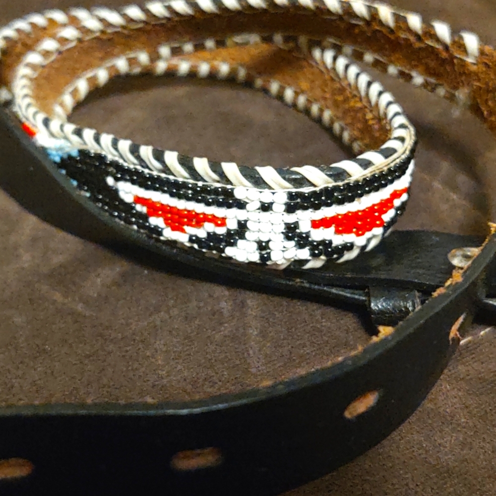 Beaded Belt  Size small.